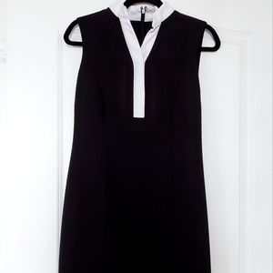 Calvin Klein Black and White Sheath Dress